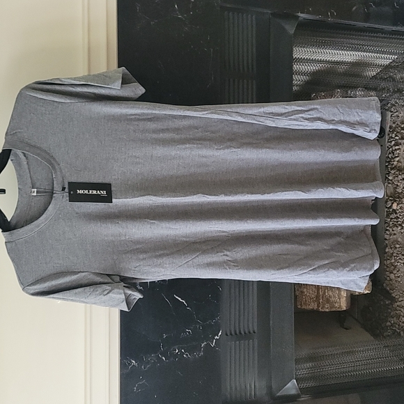 MOLERANI Women's Casual Plain Simple T-Shirt Loose Dress - Picture 1 of 4